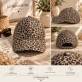 Casquette léopard beige 100 % polyester – mise en scène La Maison du Sac Marseille
