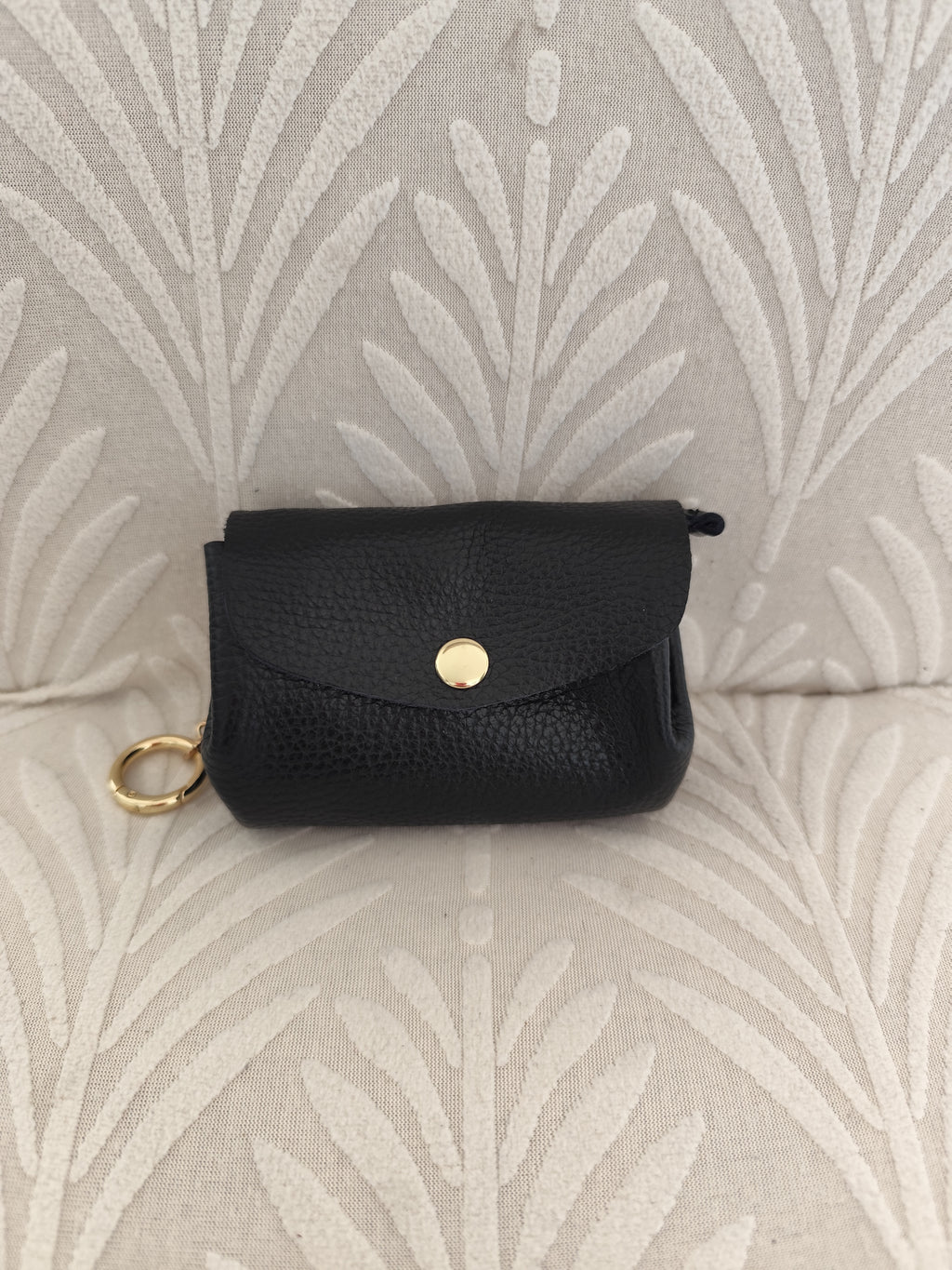 Porte-monnaie Taormina en cuir – Porte-cartes zippé avec porte-clés