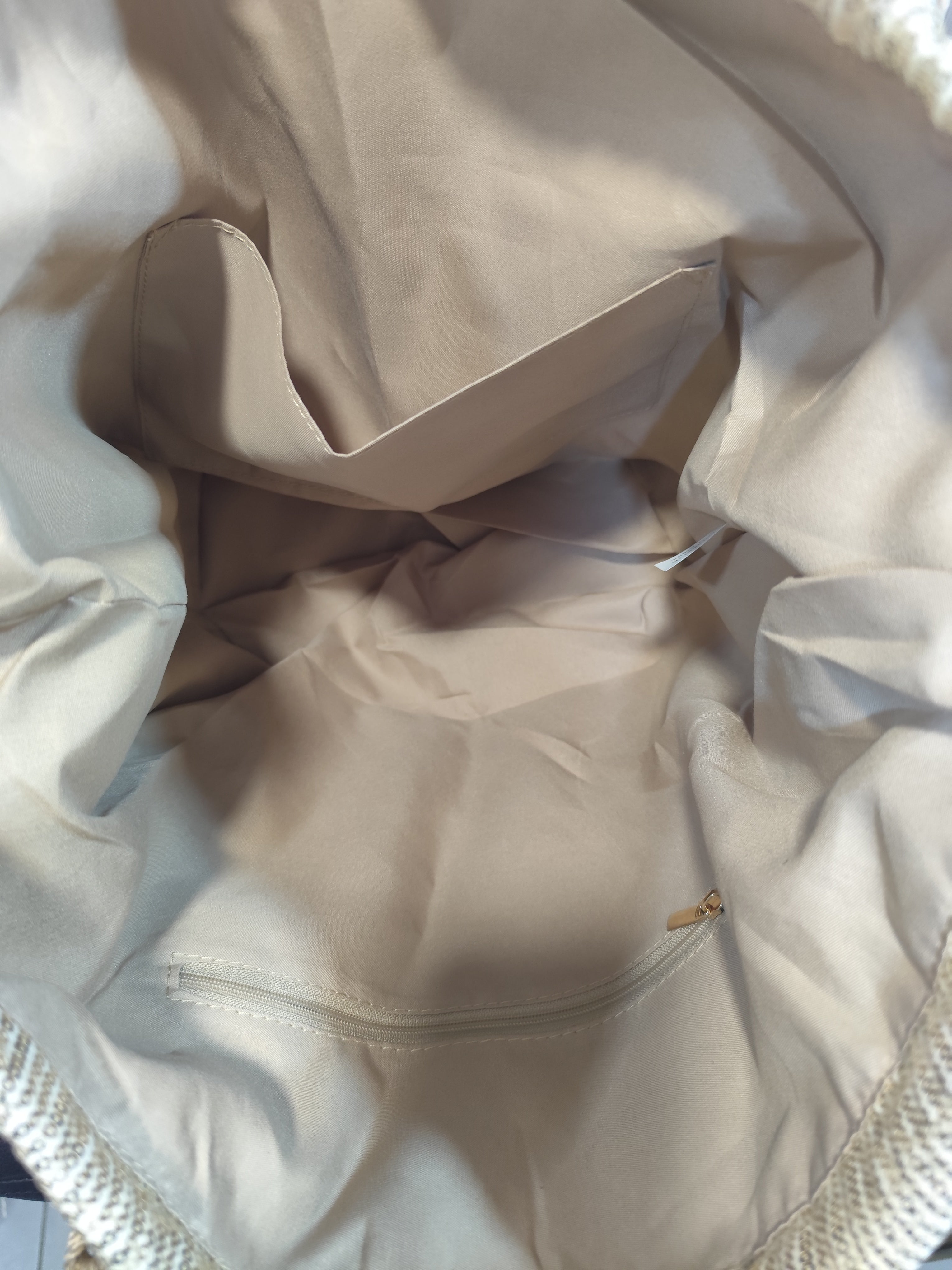 Panier femme au crochet doré Amalfi – Grand cabas été