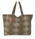 Tote bag léopard Zanzibar – Sac cabas coton femme