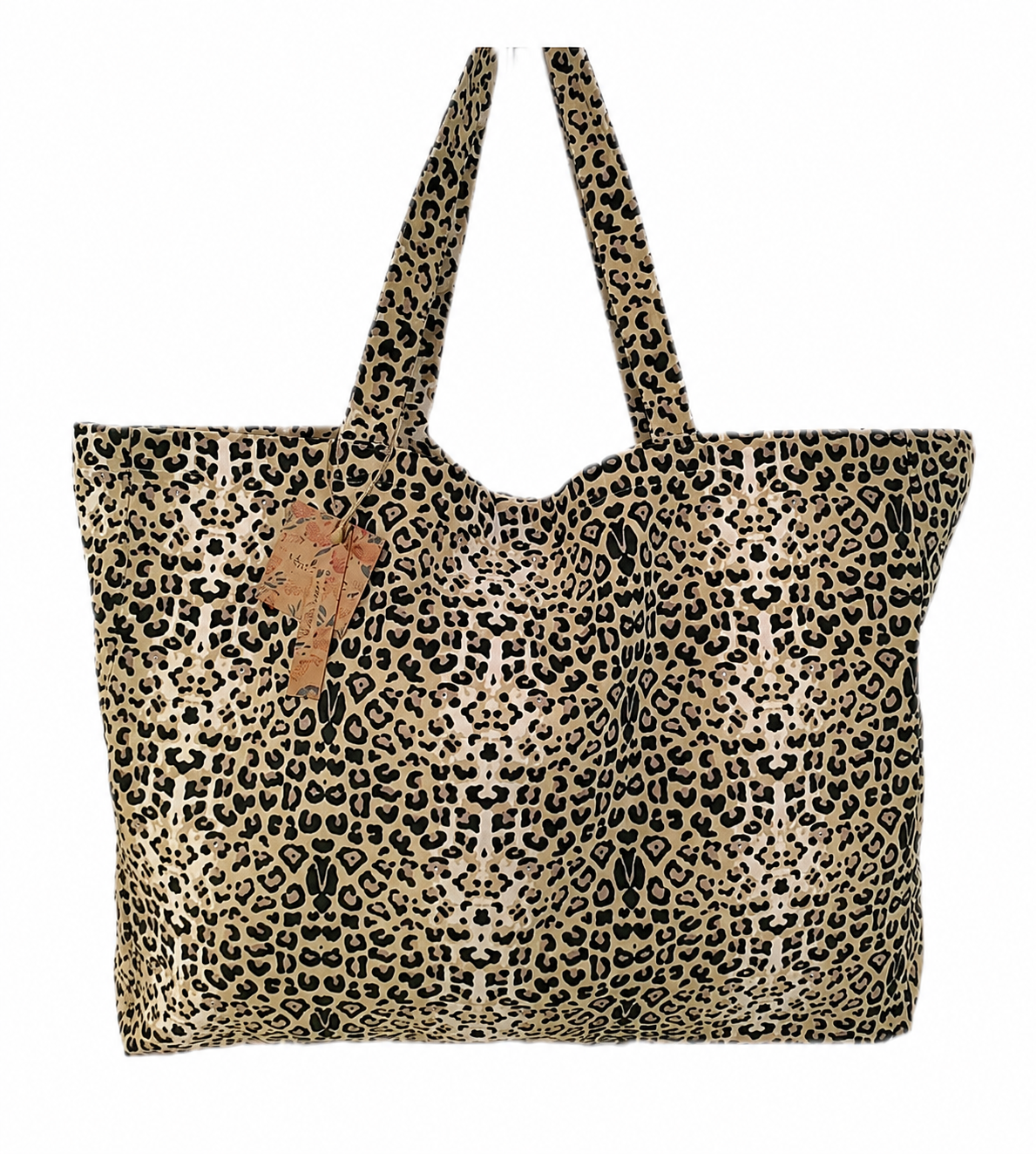 Tote bag léopard Zanzibar – Sac cabas coton femme