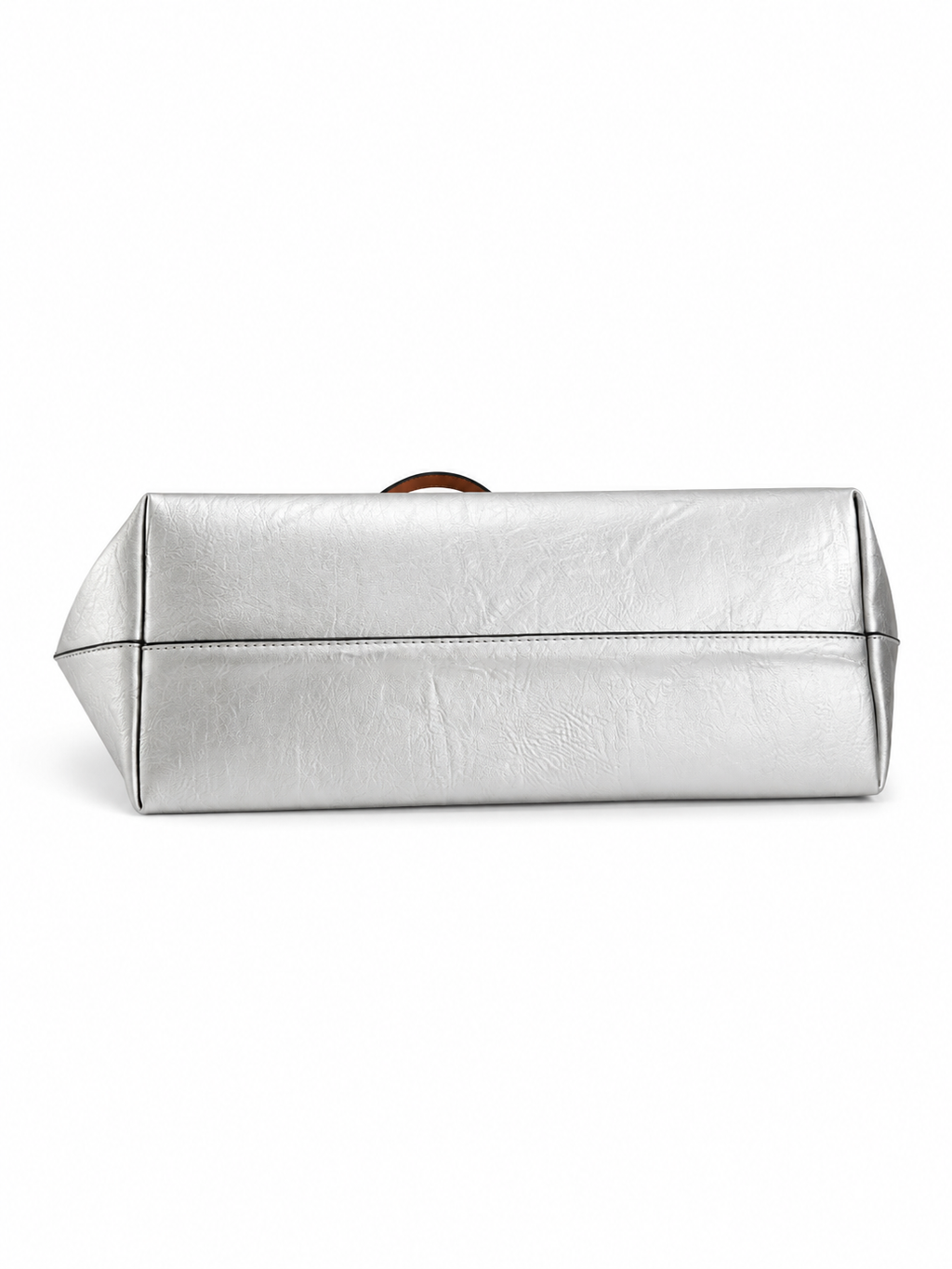 Sac cabas irisé grand format Côme avec anses camel, pochette amovible et bandoulière, idéal pour les cours, le bureau et le quotidien.