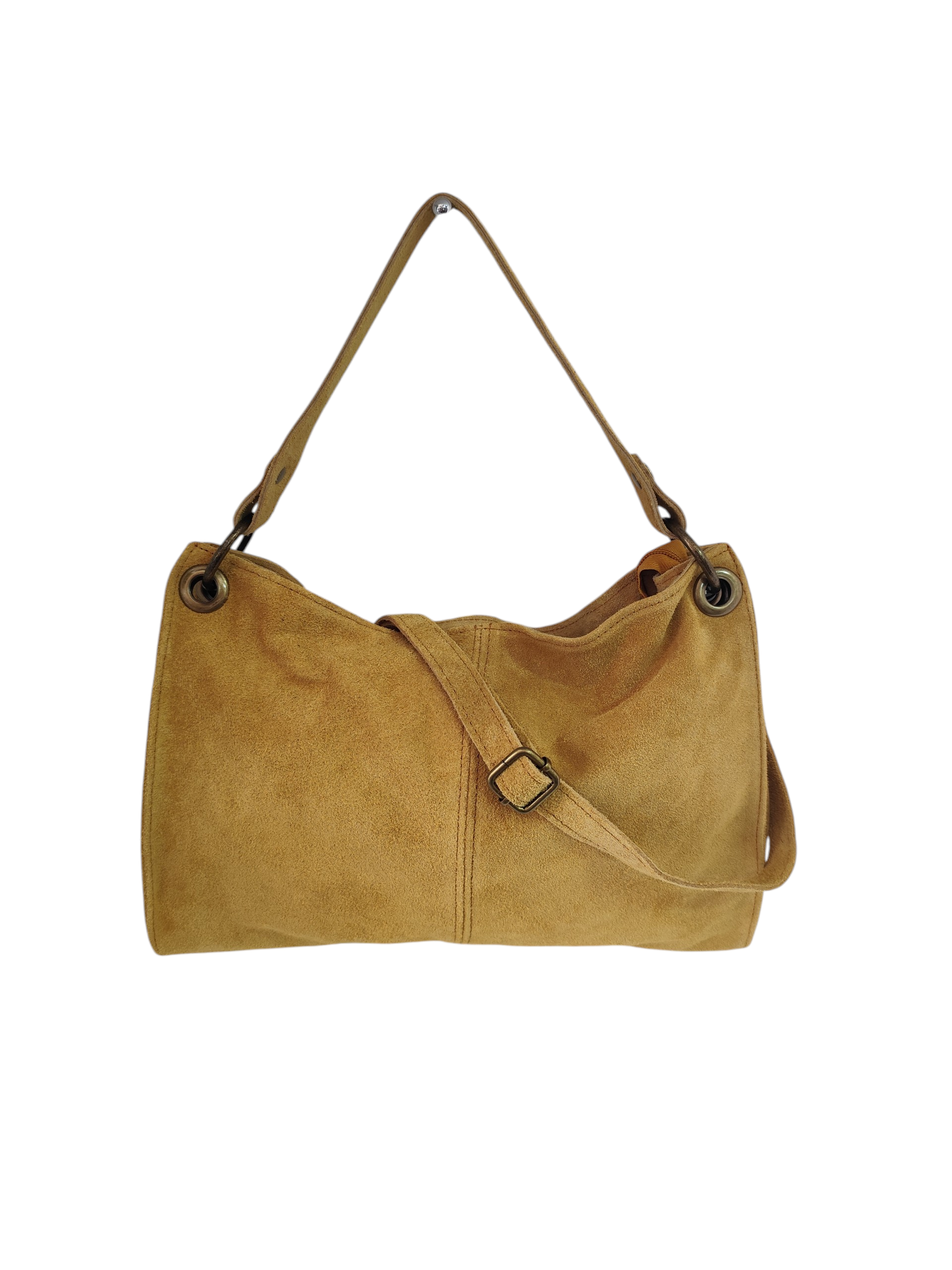 sac bandoulière cuir souple marron