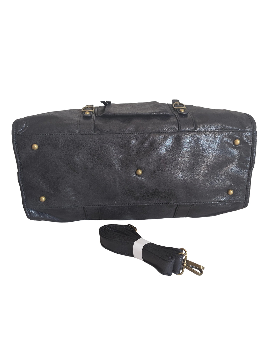Sac de cours et de week-end Cortina noir avec bandoulière amovible, grande capacité 42 × 30 × 14 cm.
