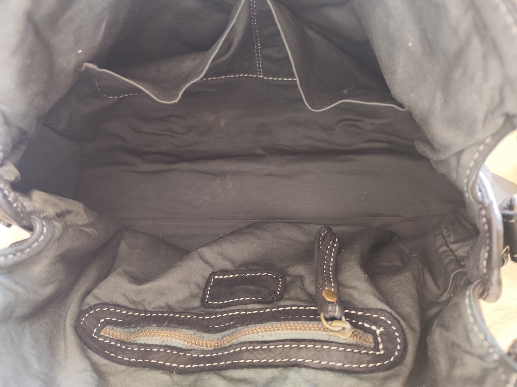 Sac à main femme en cuir vintage camel – Grand sac cabas en cuir véritable – Sac bandoulière rétro – Style bohème chic