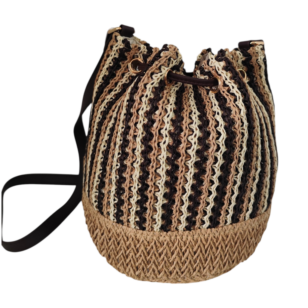 Sac seau paille femme Barcelona