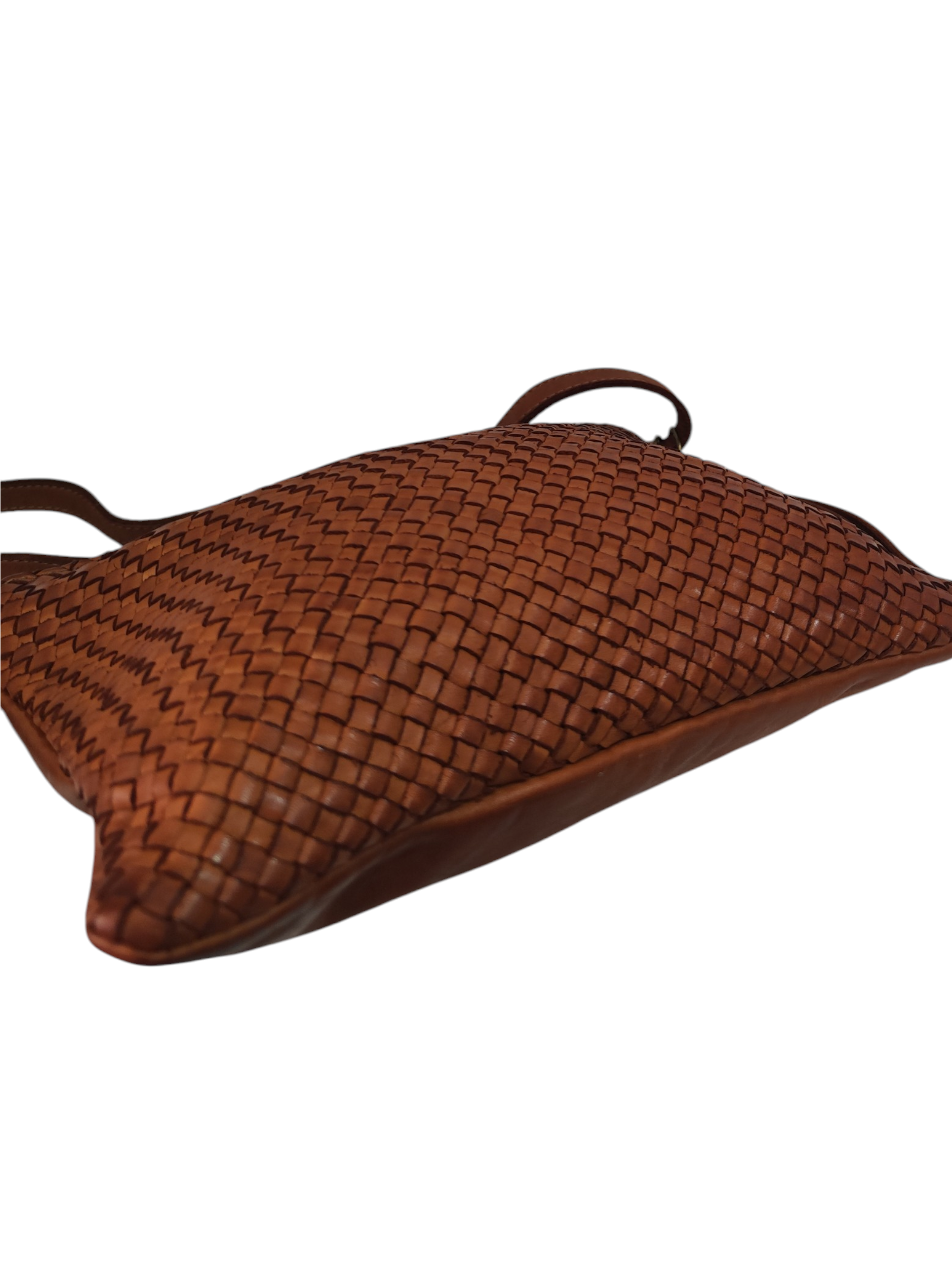 Sac Pochette cuir tressé vintage femme – cuir de vachette italien