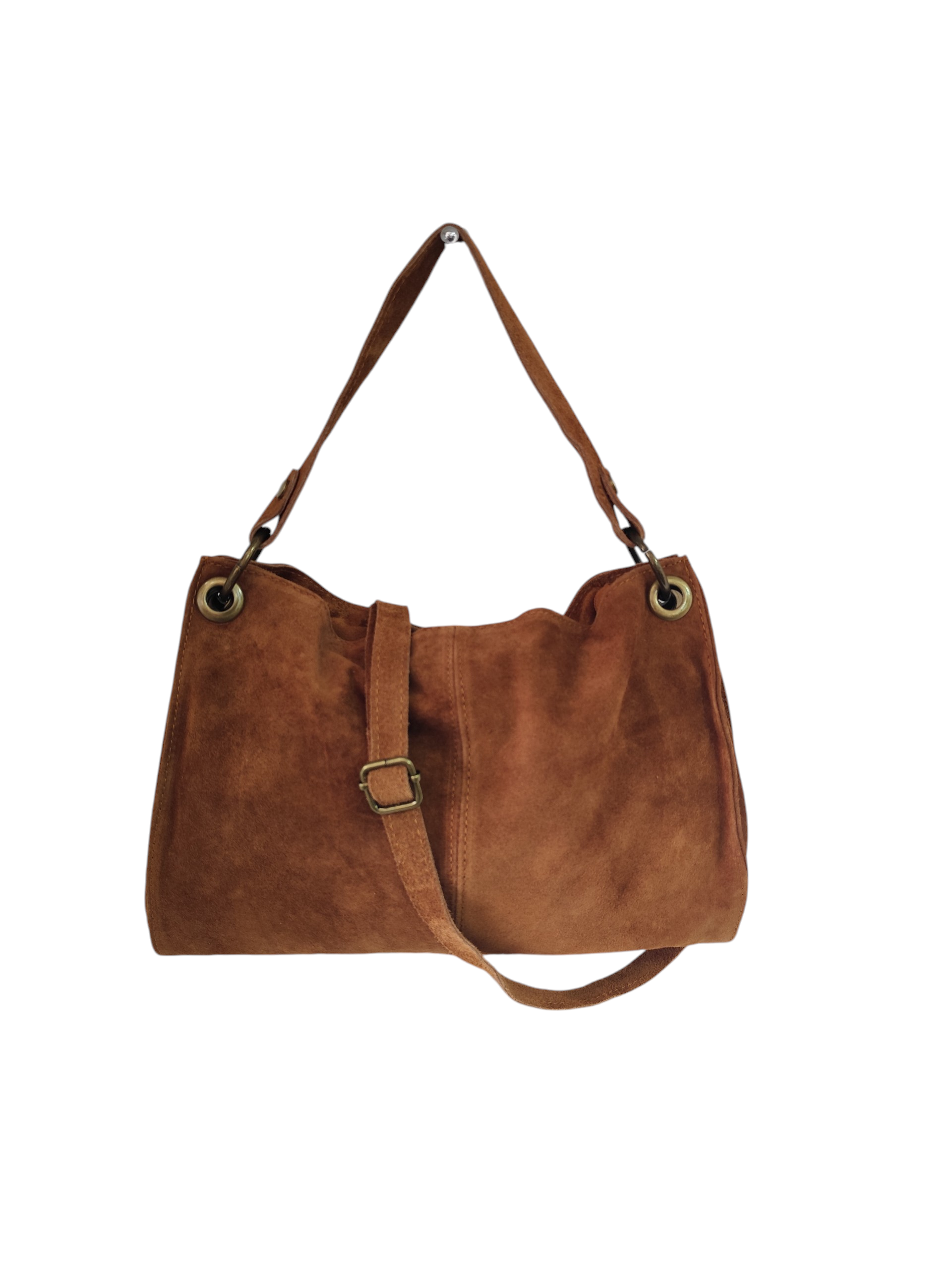 sac bandoulière cuir souple marron