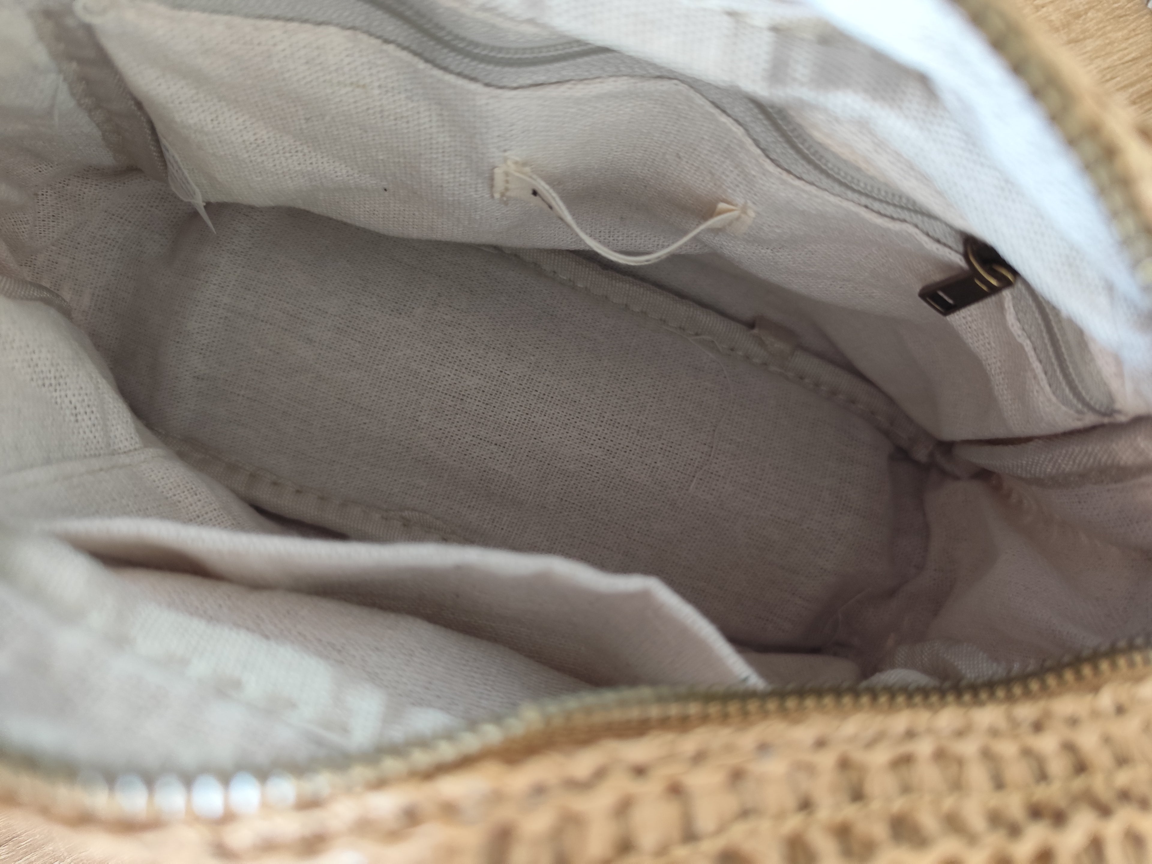 Sac bandoulière Calvi en raphia écru