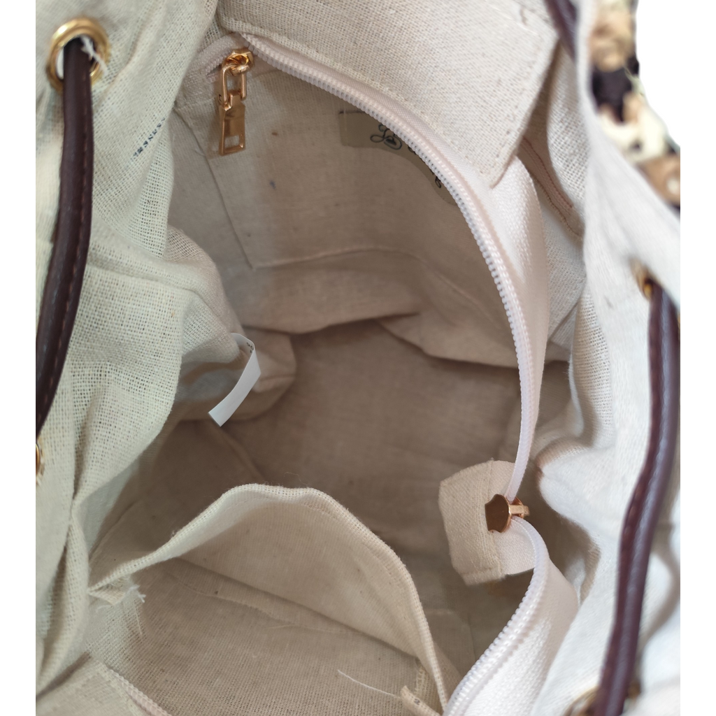 Sac seau paille femme Barcelona