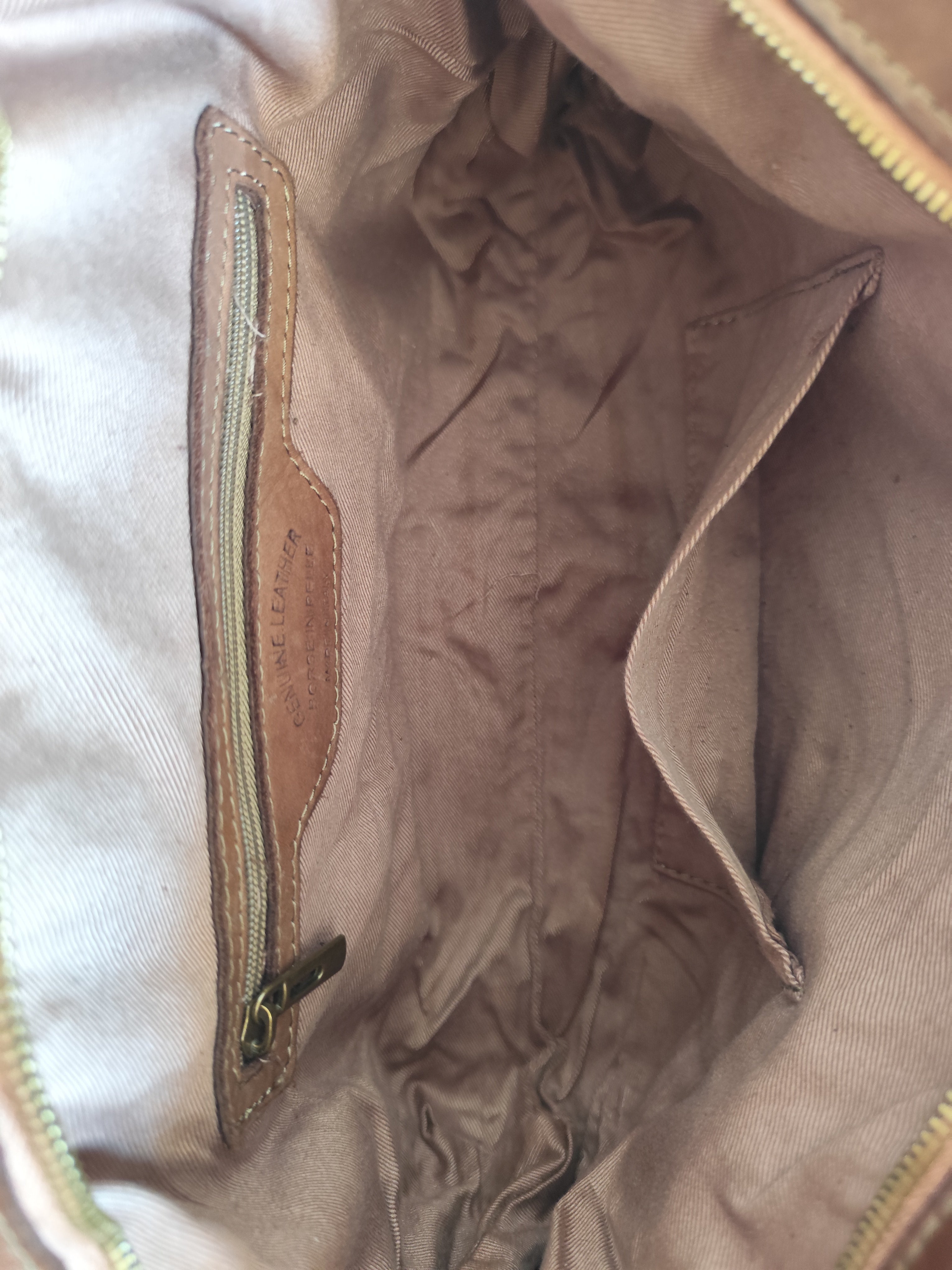 Sac besace cuir vintage marron Matera – Sac bandoulière femme en cuir véritable d'Italie 35 × 26 × 10 cm