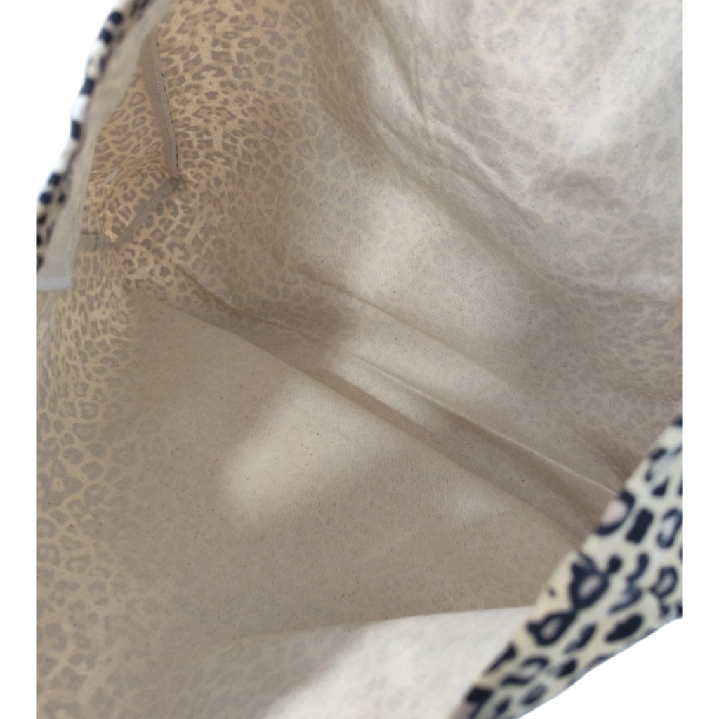 Tote bag léopard Zanzibar – Sac cabas coton femme