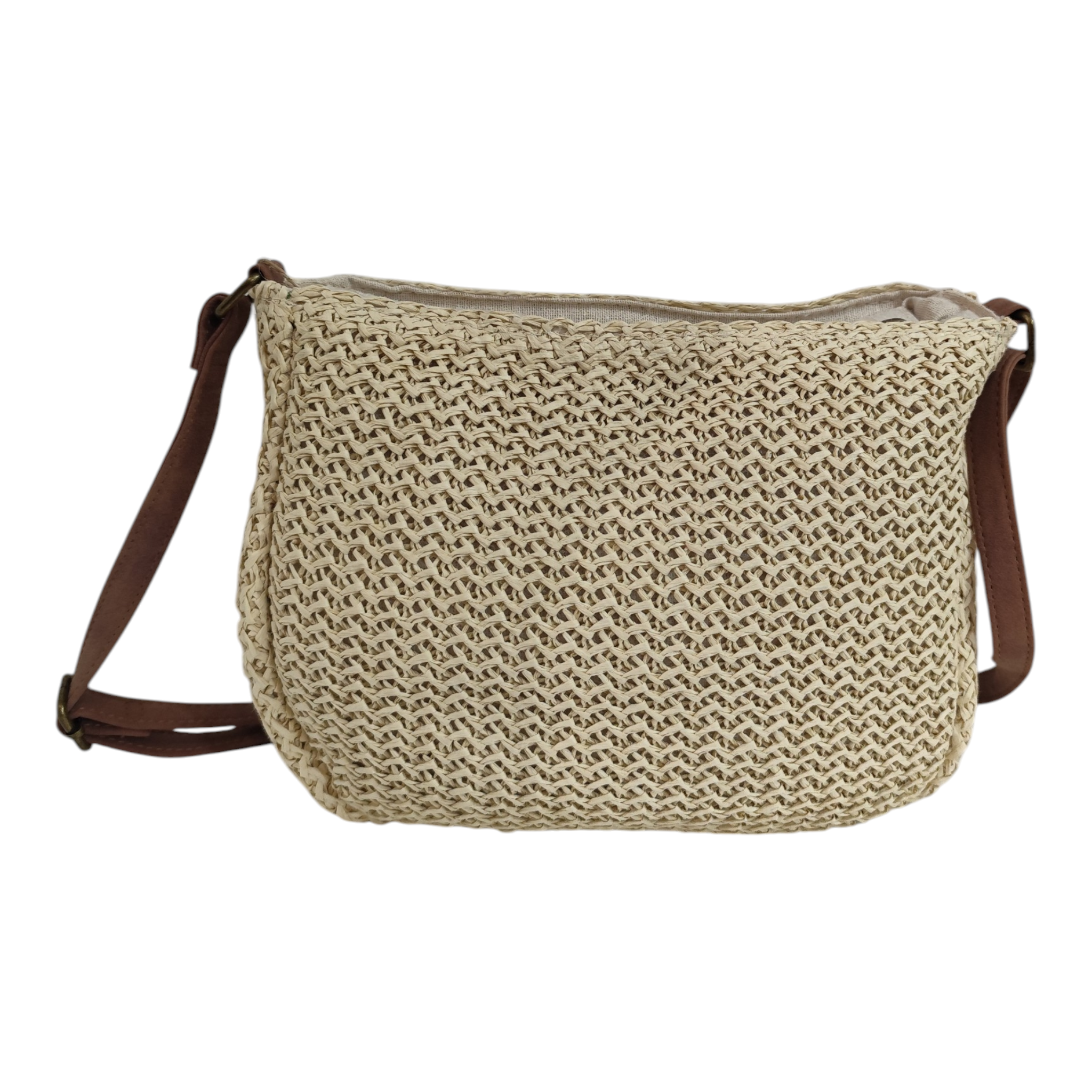 sac bandoulière paille Malibu plage été 