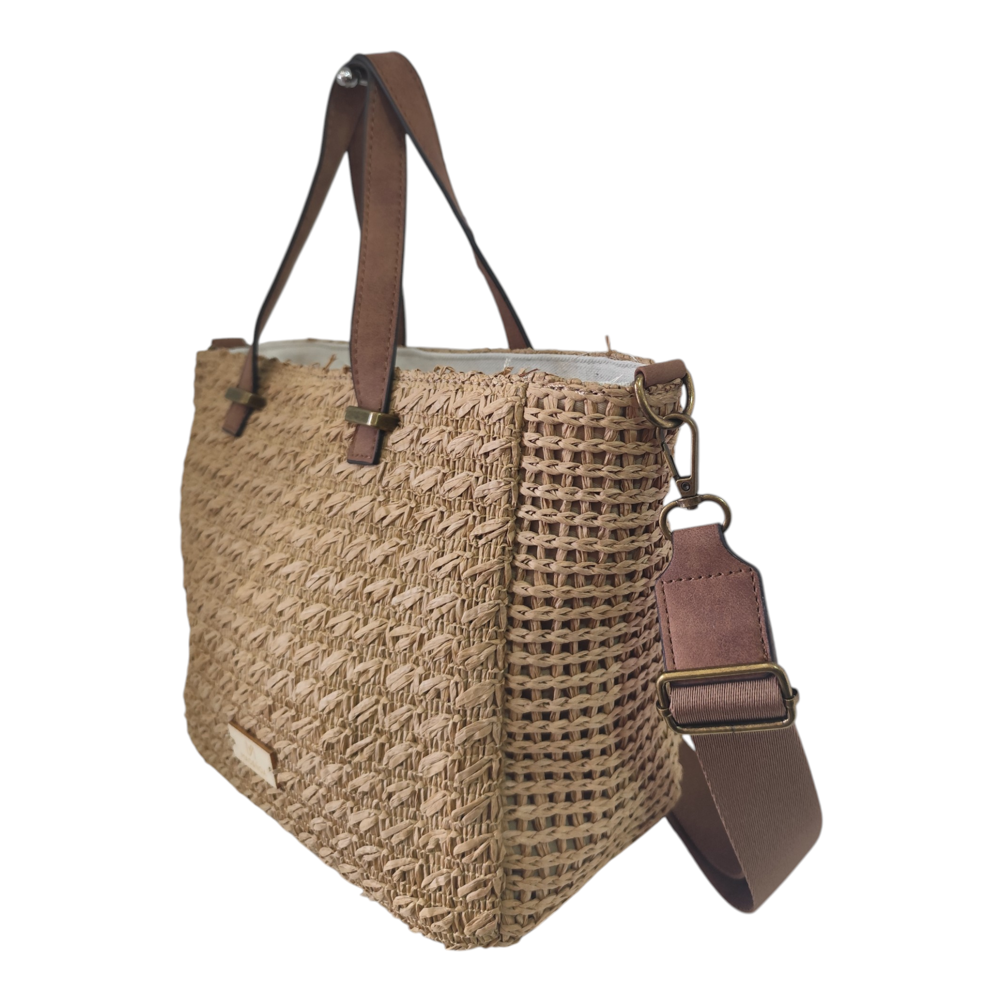 Sac cabas paille Biarritz bandoulière