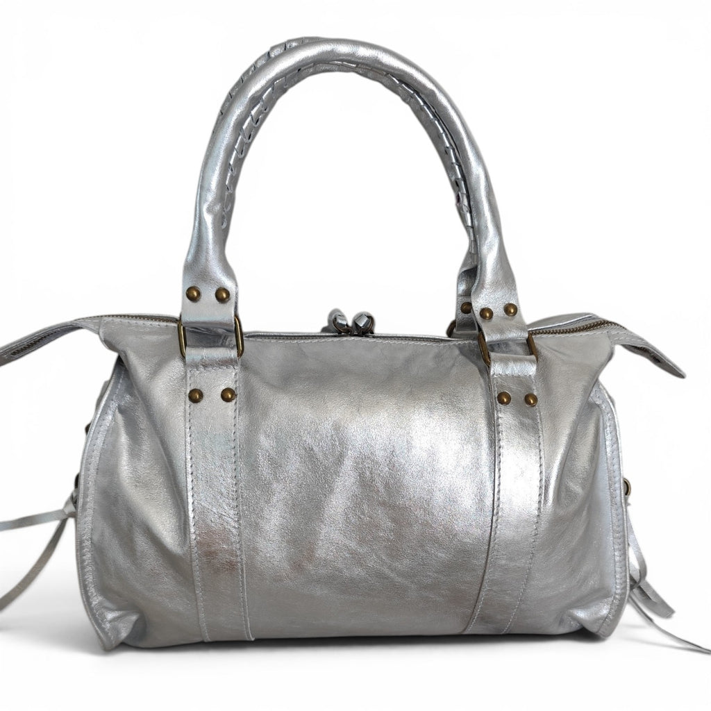 Sac de cours Ravenne en cuir 100 % italien – Grand sac A4 femme avec bandoulière – 44 × 30 × 15 cm
