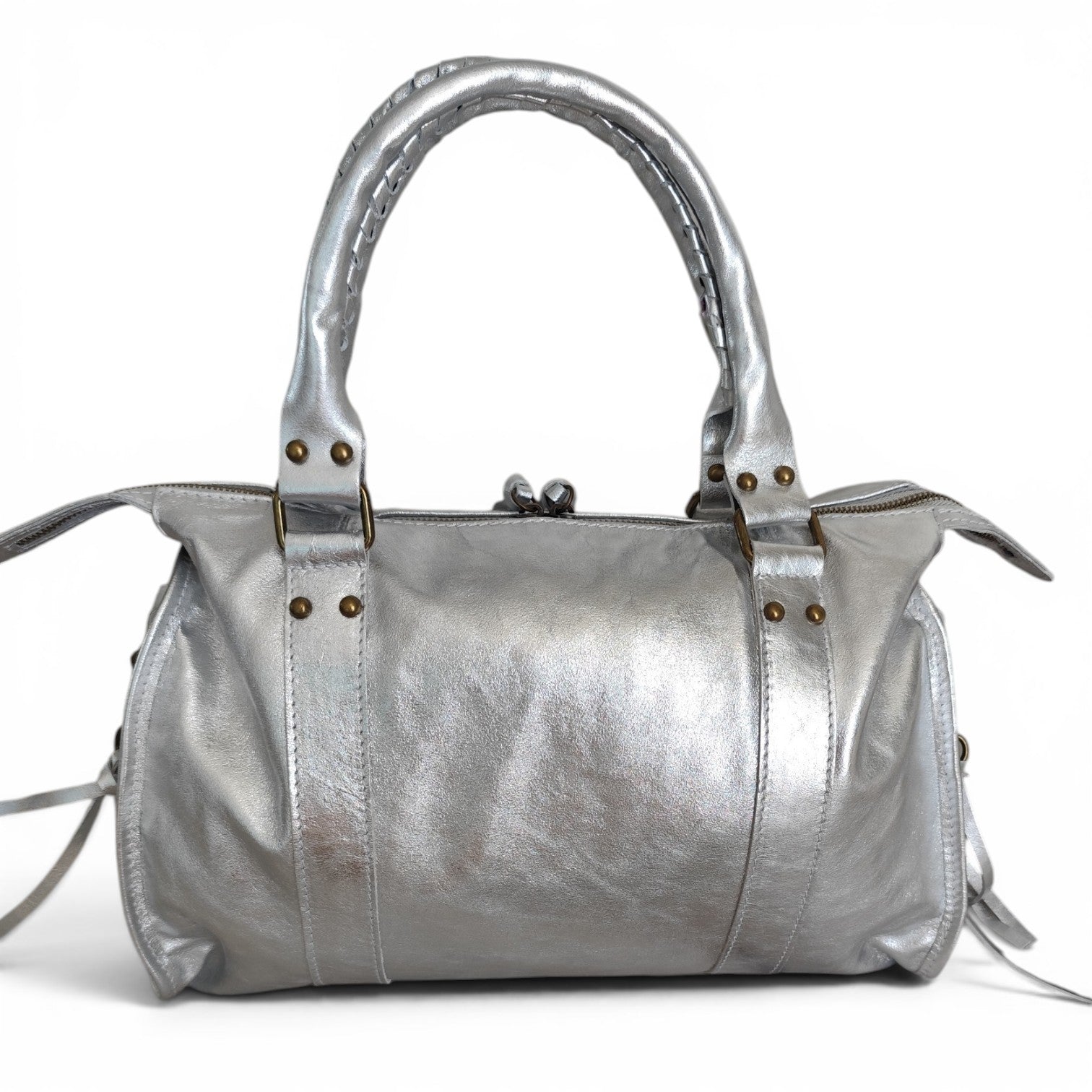 Sac de cours Ravenne en cuir 100 % italien – Grand sac A4 femme avec bandoulière – 44 × 30 × 15 cm