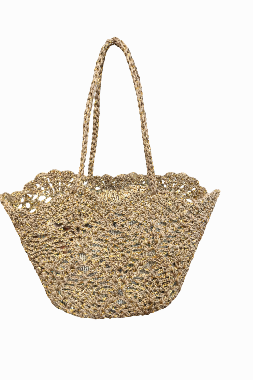 panier doré femme grand sac cabas été bohème
