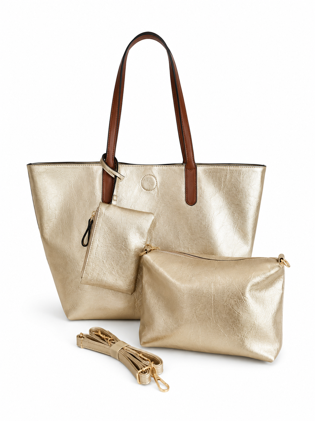 Sac cabas doré irisé Côme – Grand format 3 pièces (Copie)