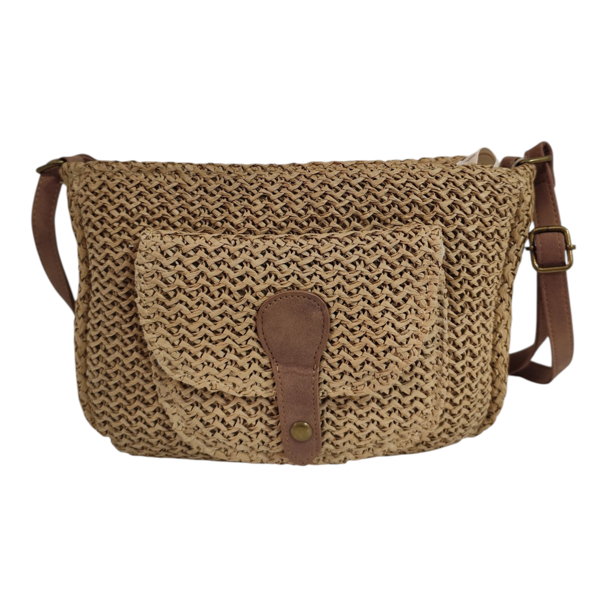 sac bandoulière paille Malibu plage été 